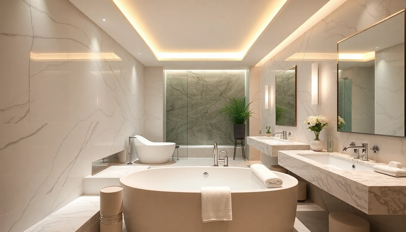 Luxury spa bathroom