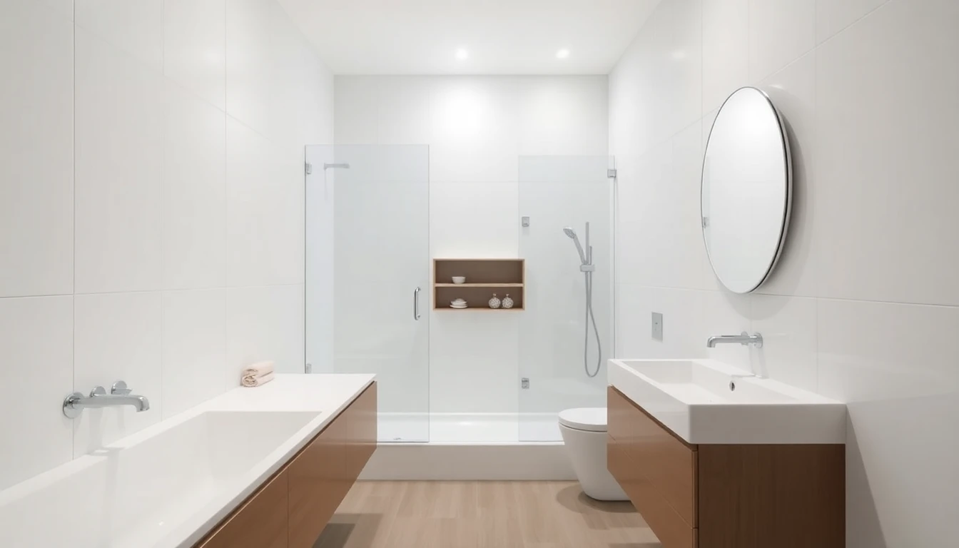 Modern minimalist bathroom