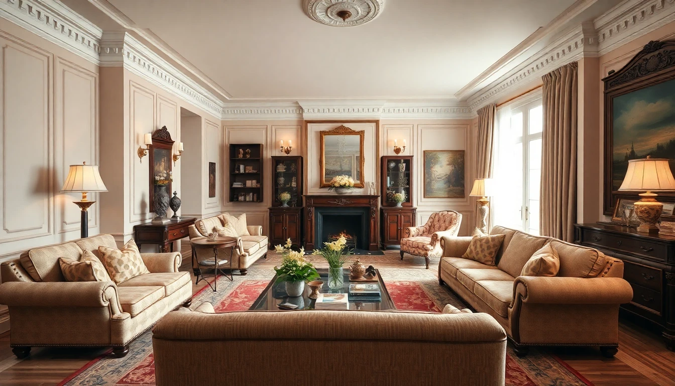 Cozy traditional living room